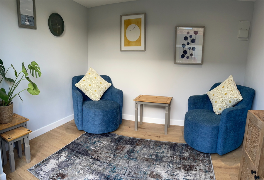 Picture_of_counselling_room- Therapy room in Witham, Essex